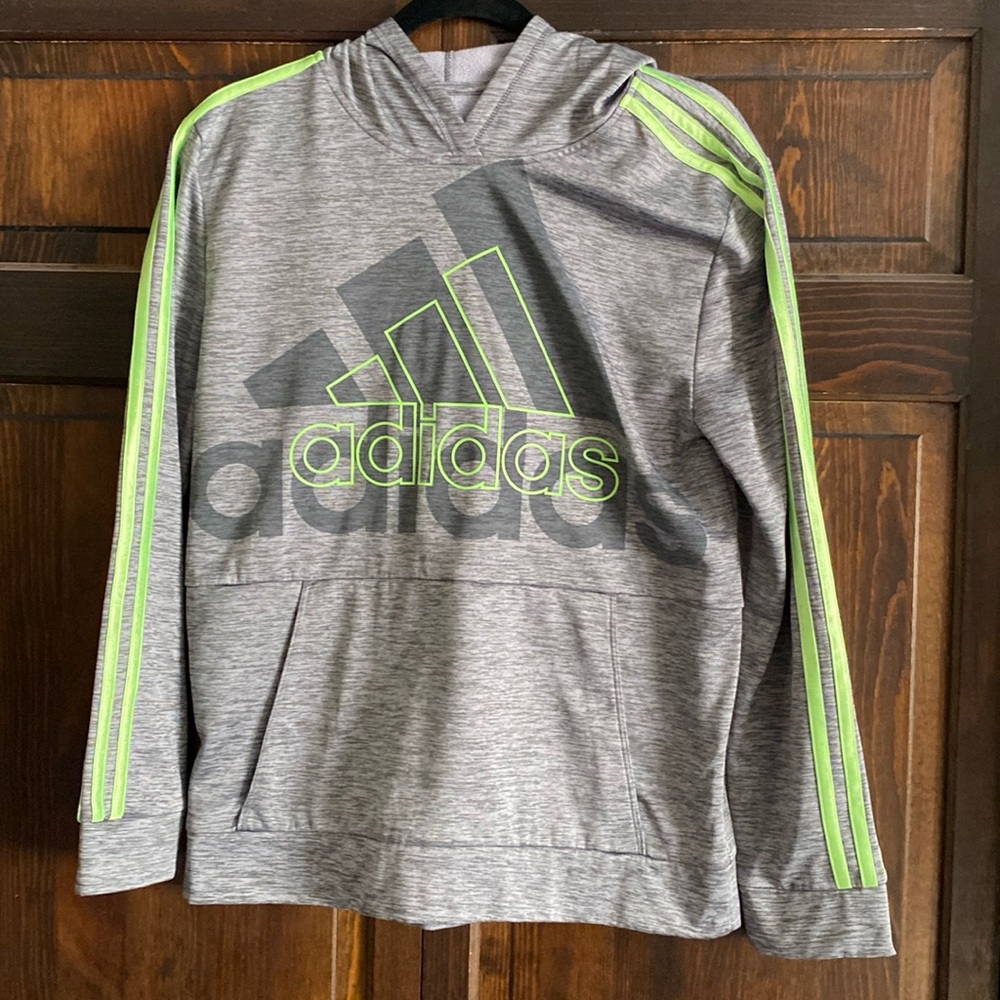 Adidas sweatshirt grey/ green